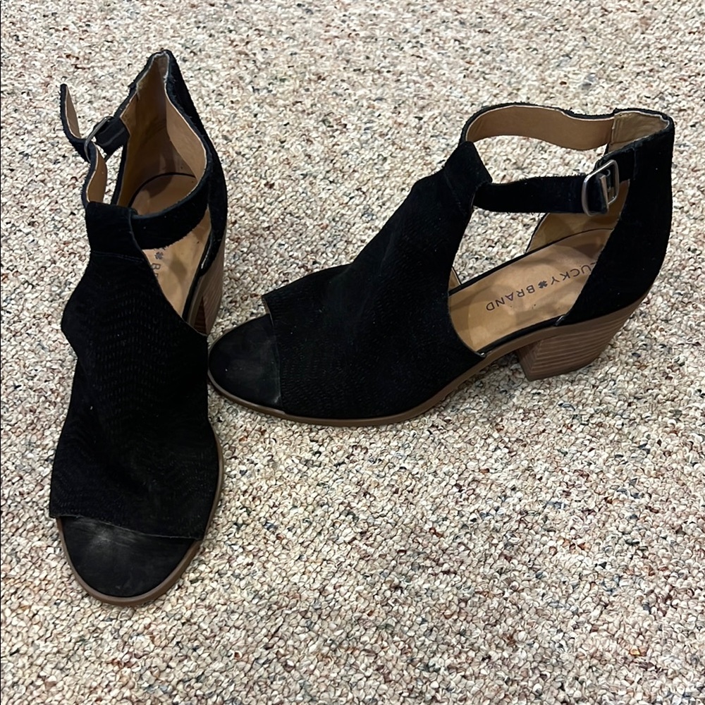 Lucky Brand Black Women's Heel Sandal